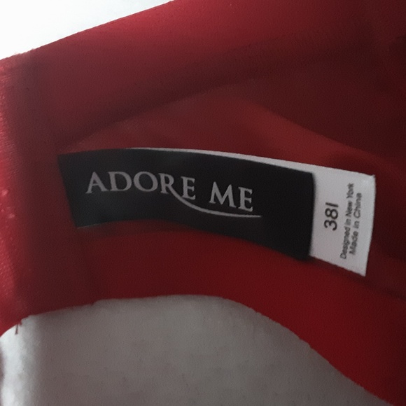 ADOREME BRA Size 38I Red Lace Women's Bra - Picture 6 of 9